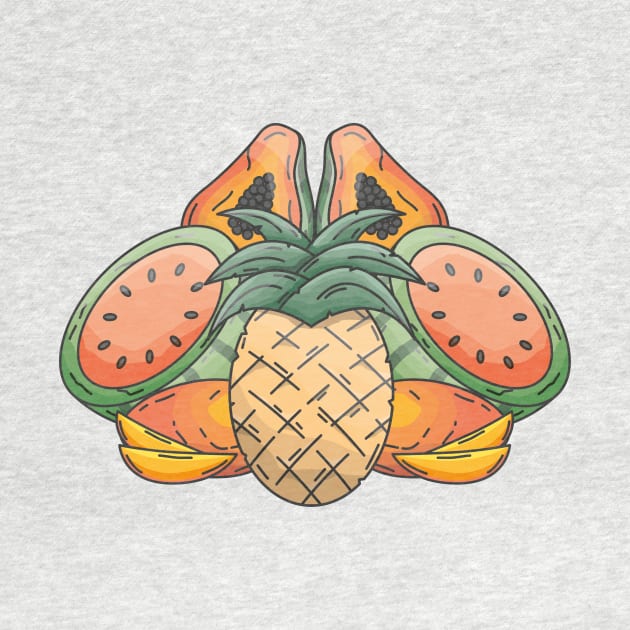 Tropical Fruit Party by JDP Designs